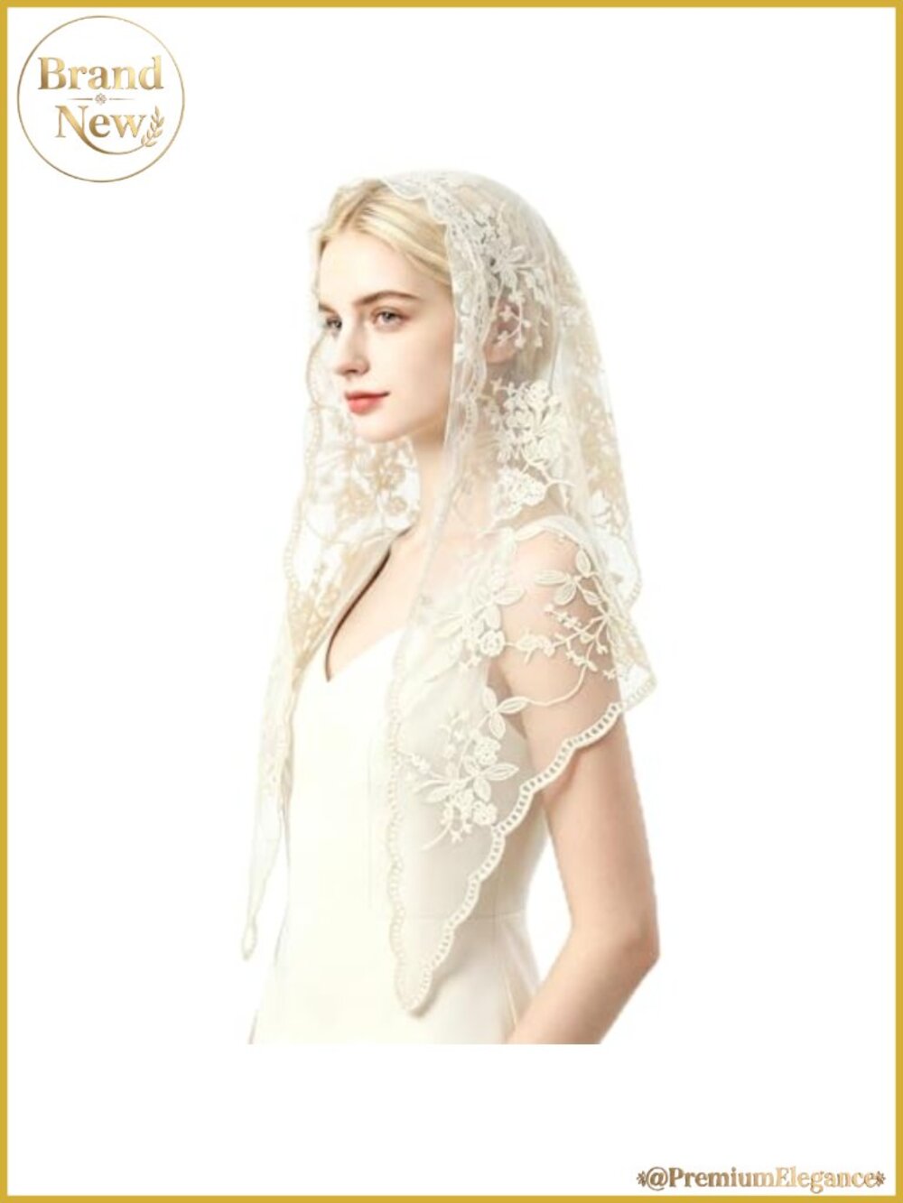 Triangle Catholic Veil Latin Mass Chapel Head Covering Scarf Church Wedding